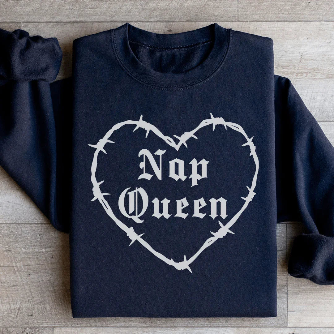 Nap Queen Sweatshirt Black / S Peachy Sunday T-Shirt