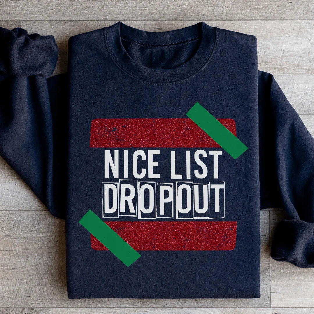 Nice List Dropout Sweatshirt Black / S Peachy Sunday T-Shirt