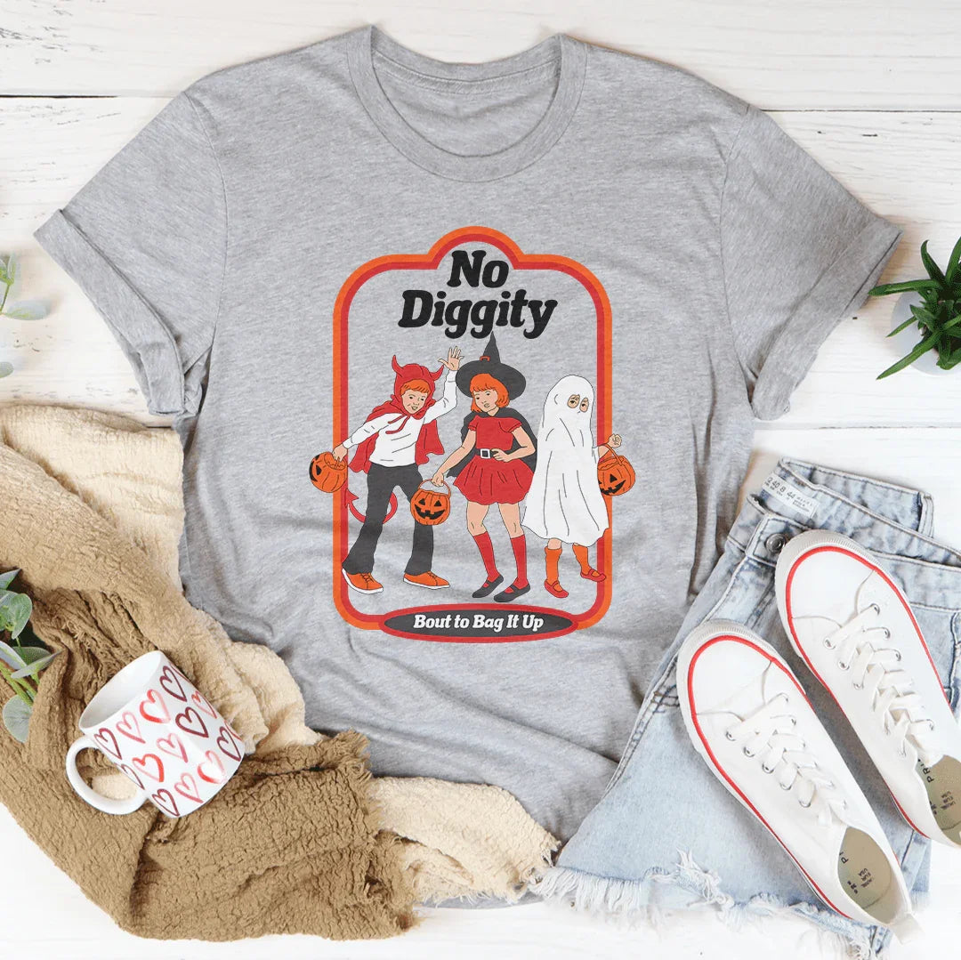 No Diggity Bout To Bag It Up Tee Athletic Heather / S Peachy Sunday T-Shirt