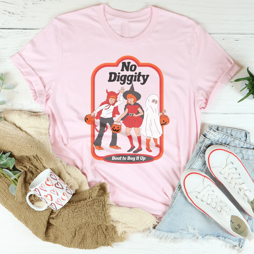 No Diggity Bout To Bag It Up Tee Pink / S Peachy Sunday T-Shirt
