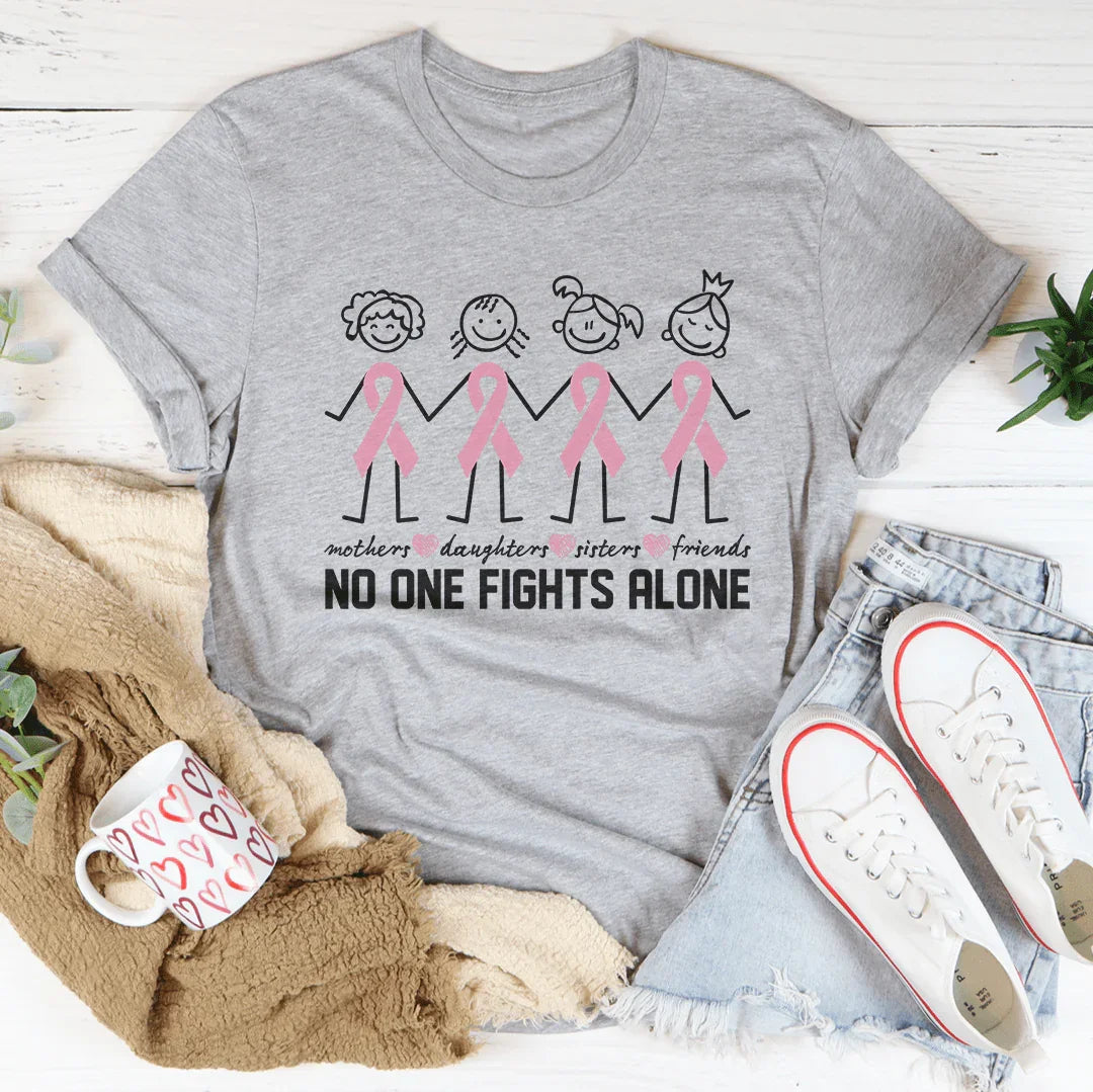 No One Fights Alone Tee Athletic Heather / S Peachy Sunday T-Shirt