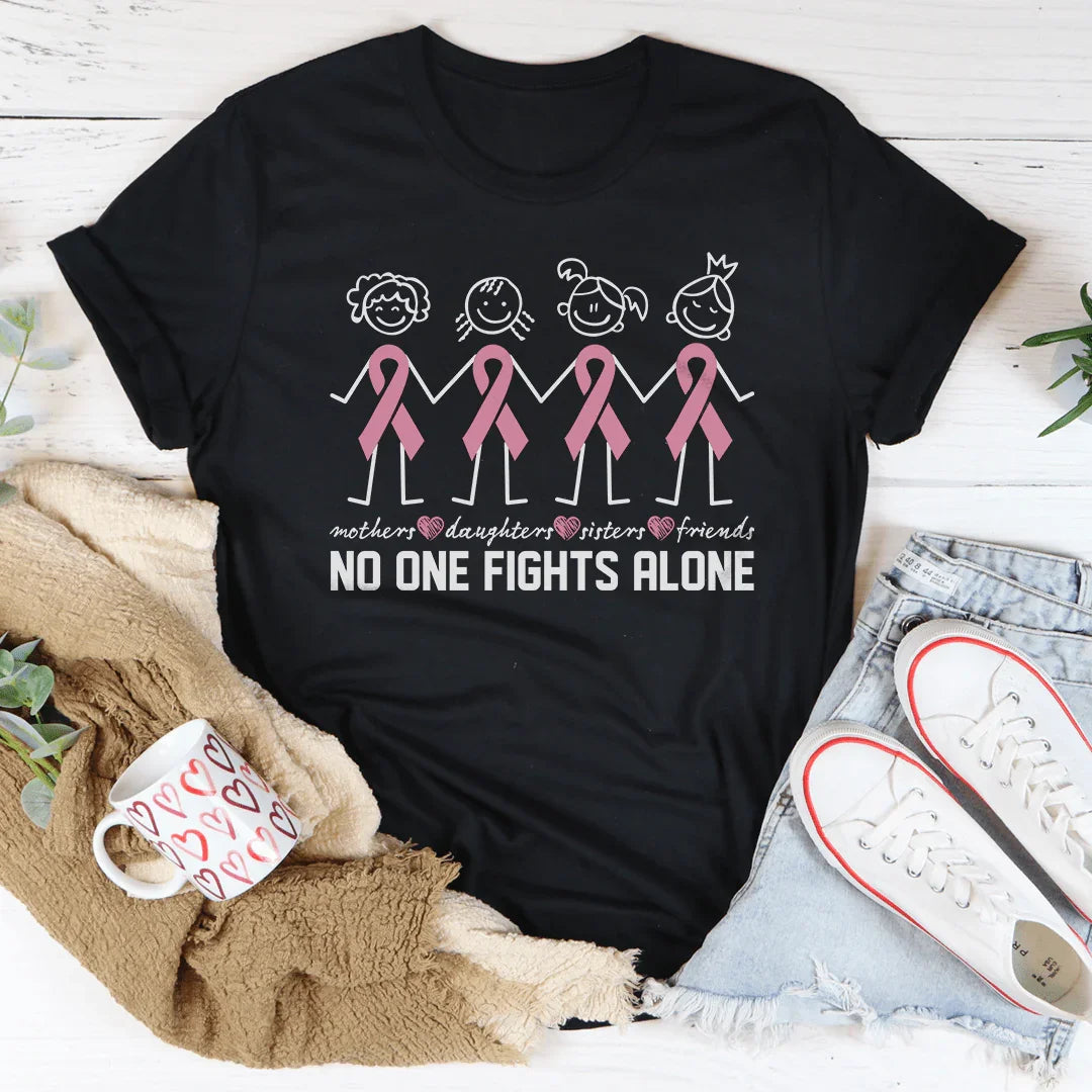 No One Fights Alone Tee Black Heather / S Peachy Sunday T-Shirt
