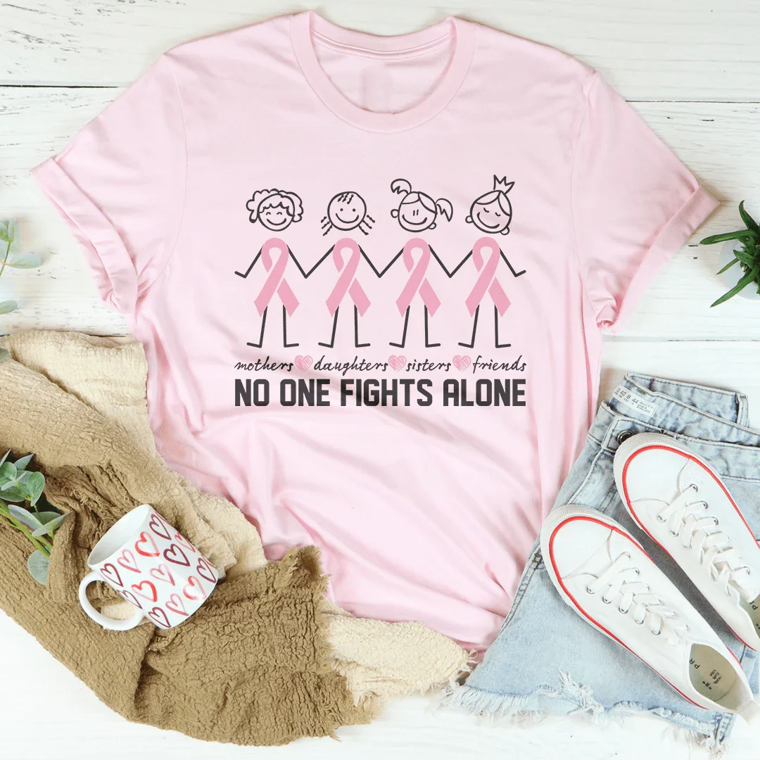 No One Fights Alone Tee Pink / S Peachy Sunday T-Shirt