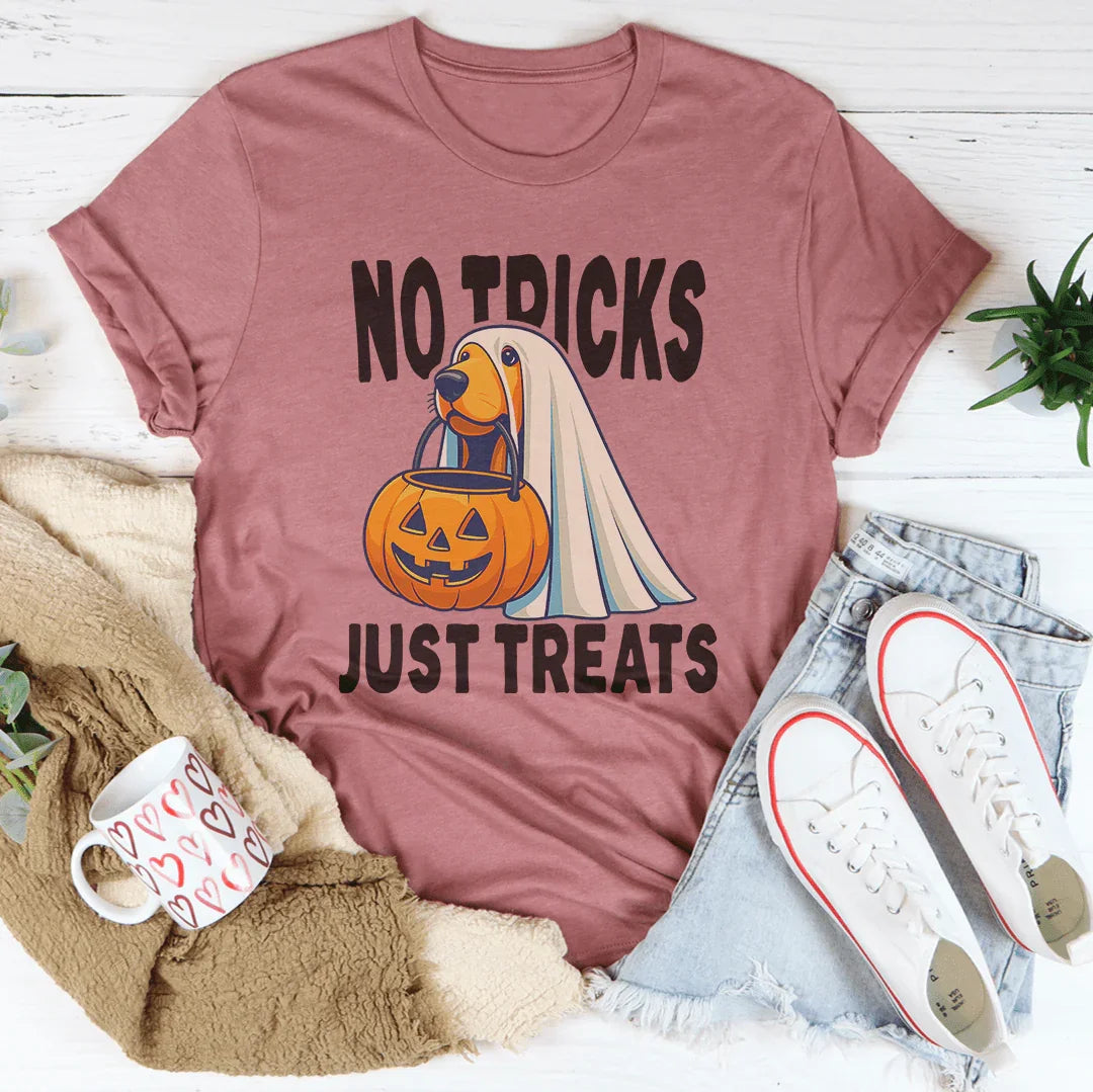 No Tricks Just Treats Tee Mauve / S Peachy Sunday T-Shirt