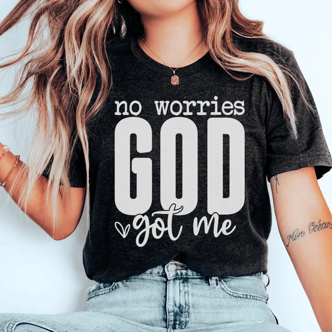 No Worries God Got Me Tee Black / S Peachy Sunday T-Shirt