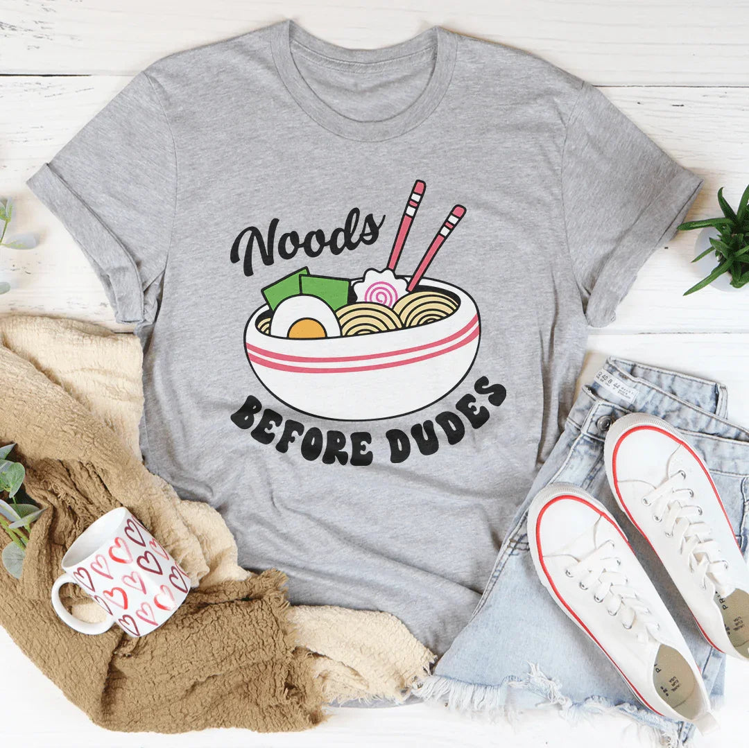 Noods Before Duds Tee Peachy Sunday T-Shirt