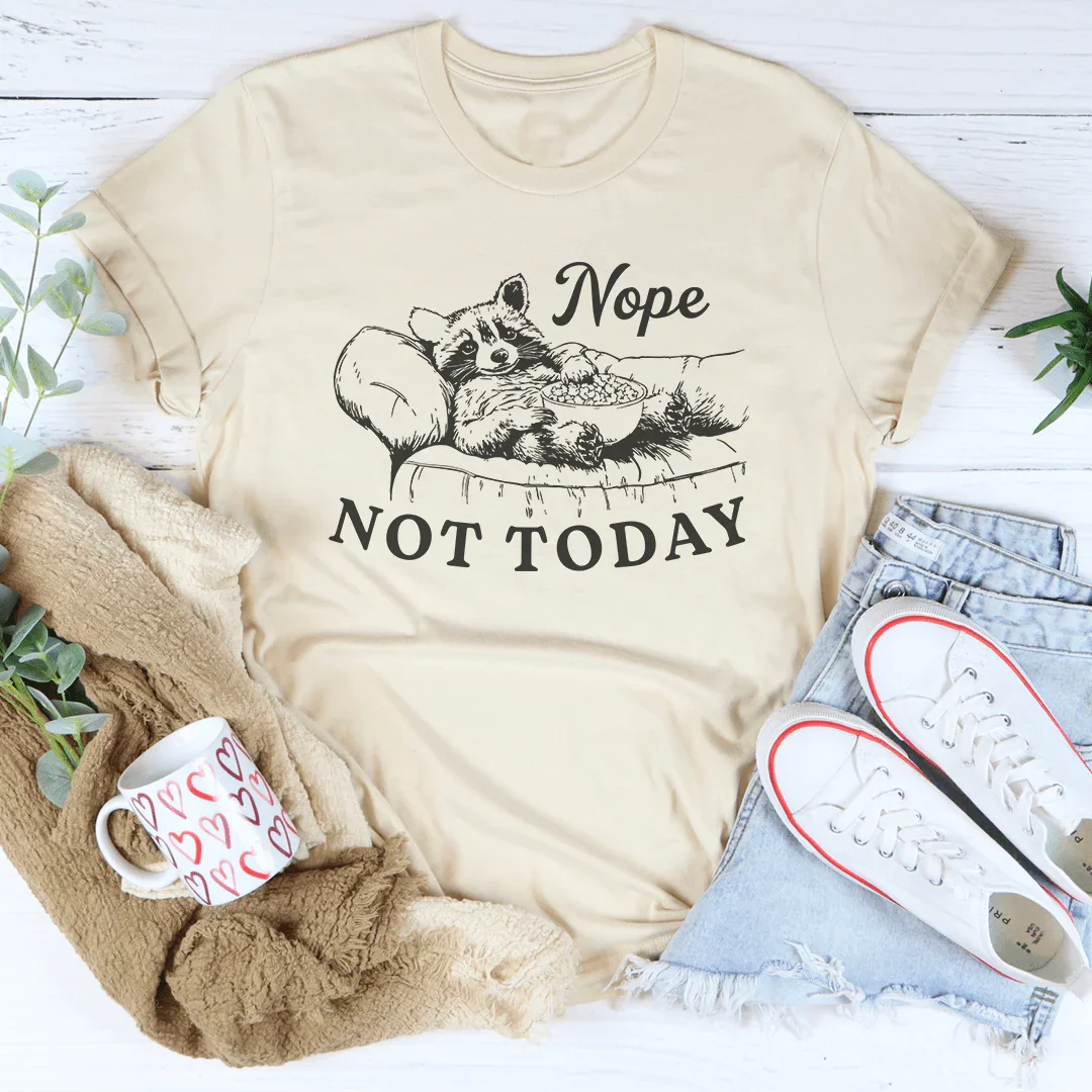 Nope Not Today Tee Soft Cream / S Peachy Sunday T-Shirt
