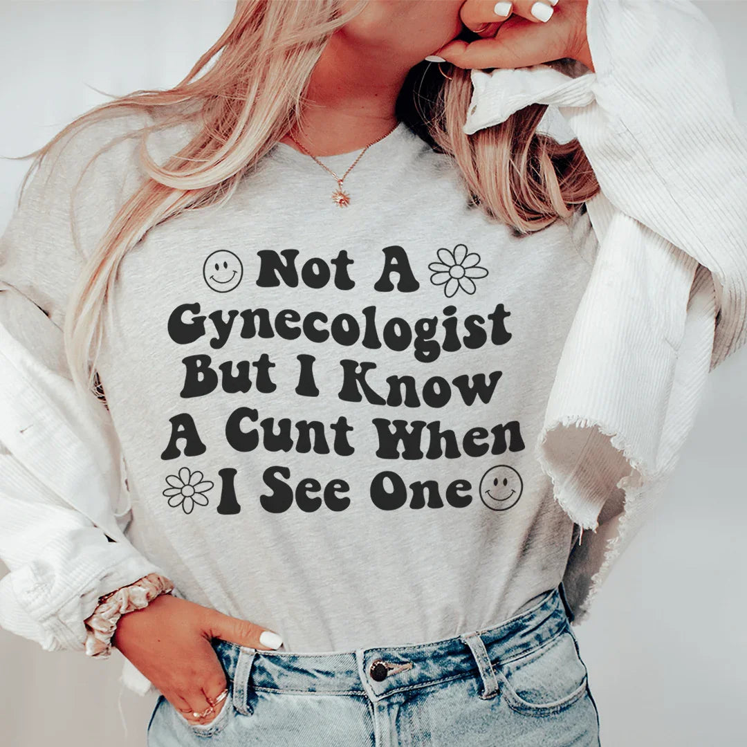 Not A Gynecologist Tee Athletic Heather / S Peachy Sunday T-Shirt