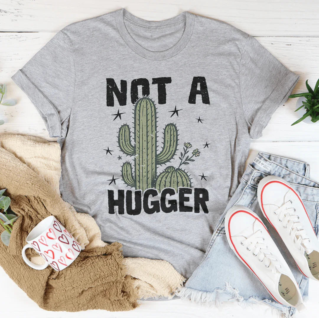Not A Hugger Tee Athletic Heather / S Peachy Sunday T-Shirt