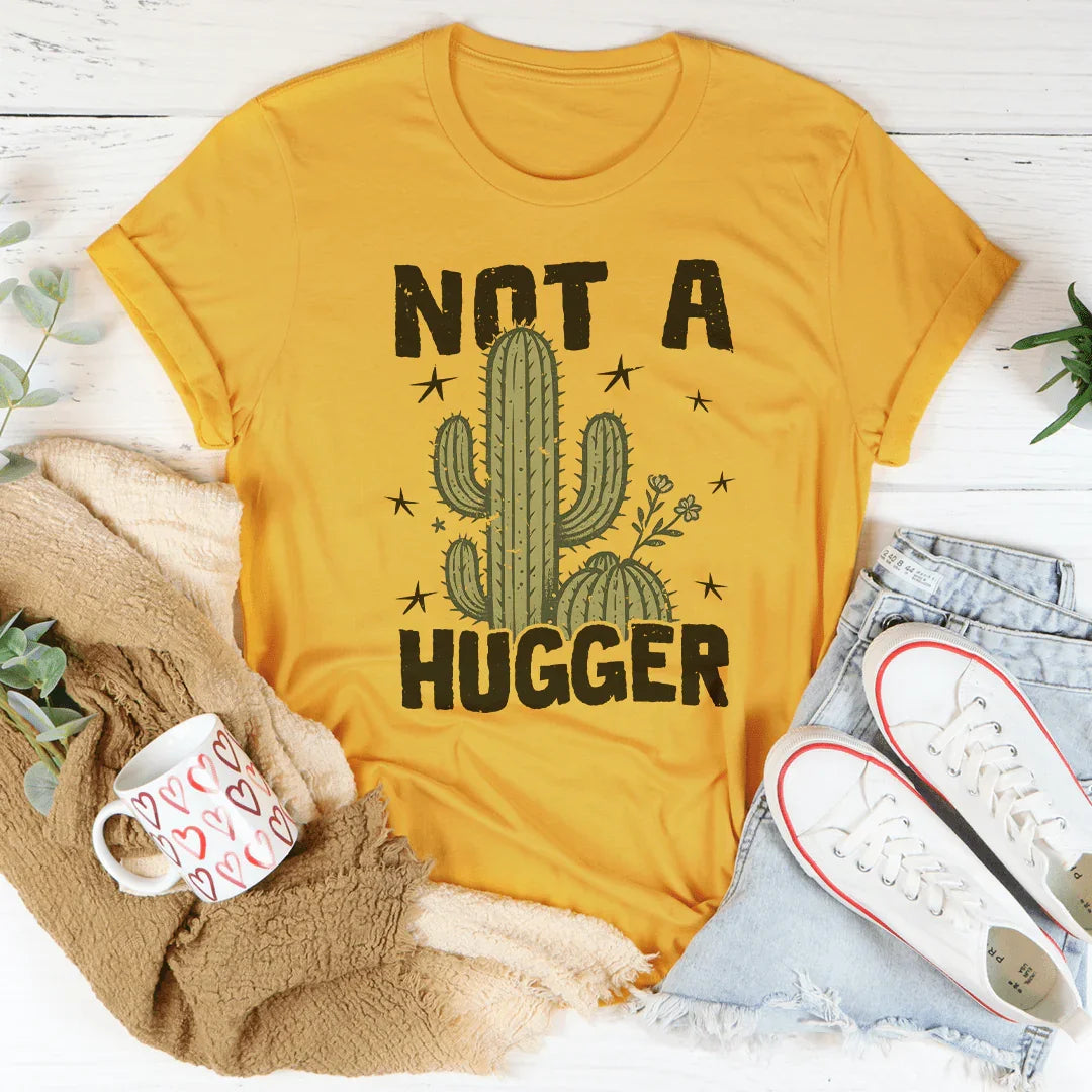 Not A Hugger Tee Mustard / S Peachy Sunday T-Shirt