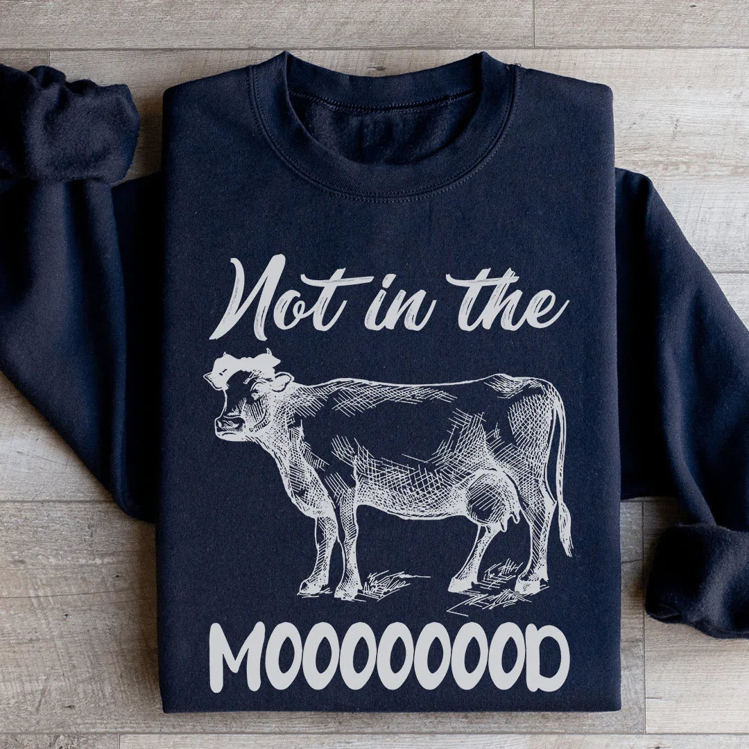Not In The Mood Sweatshirt Black / S Peachy Sunday T-Shirt