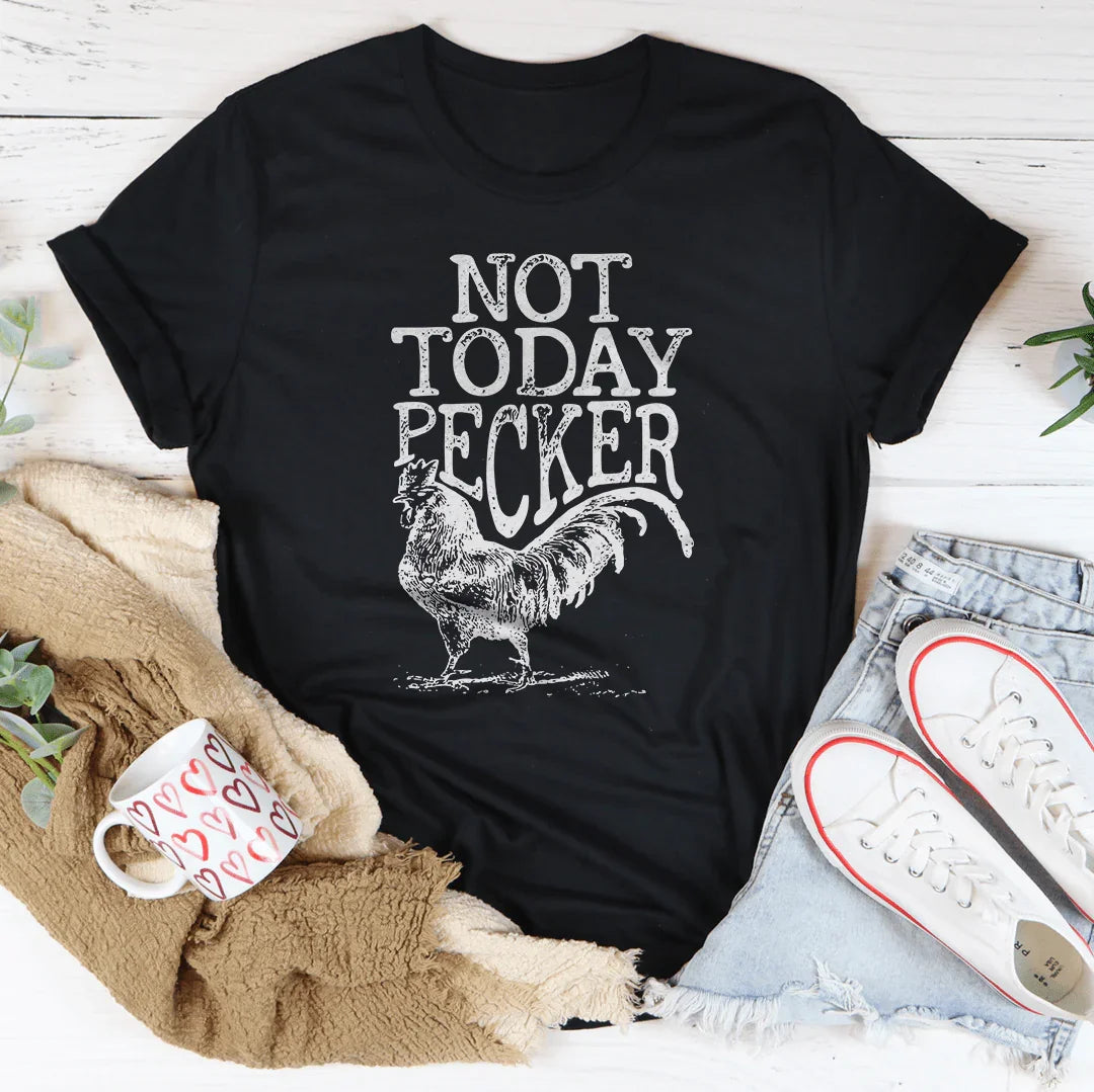 Not Today Pecker Tee Black Heather / S Peachy Sunday T-Shirt