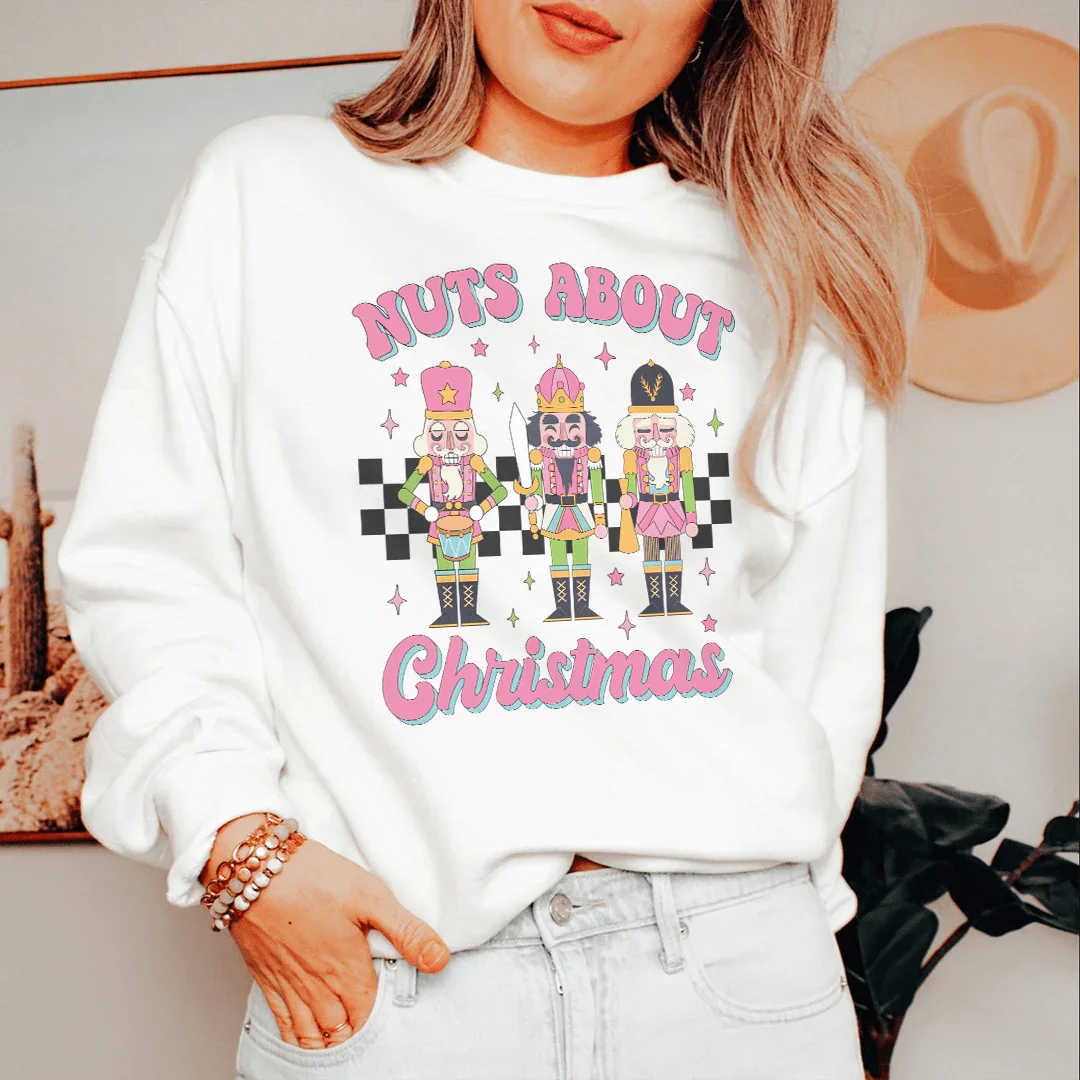 Nuts About Christmas Sweatshirt Peachy Sunday T-Shirt