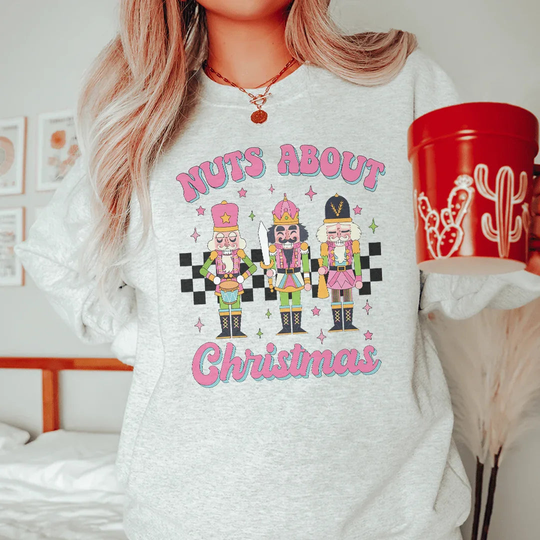 Nuts About Christmas Sweatshirt Peachy Sunday T-Shirt