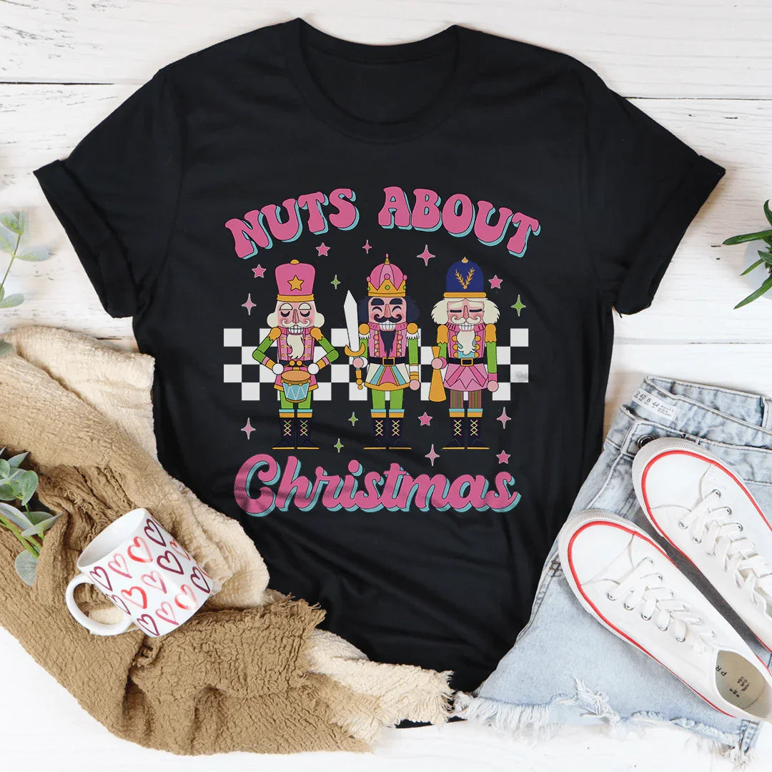 Nuts About Christmas Tee Black Heather / S Peachy Sunday T-Shirt