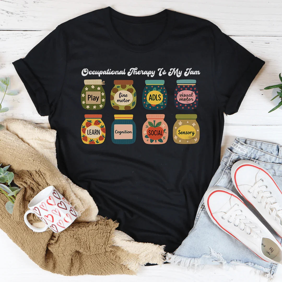 Occupational Therapy Is My Jam Tee Peachy Sunday T-Shirt