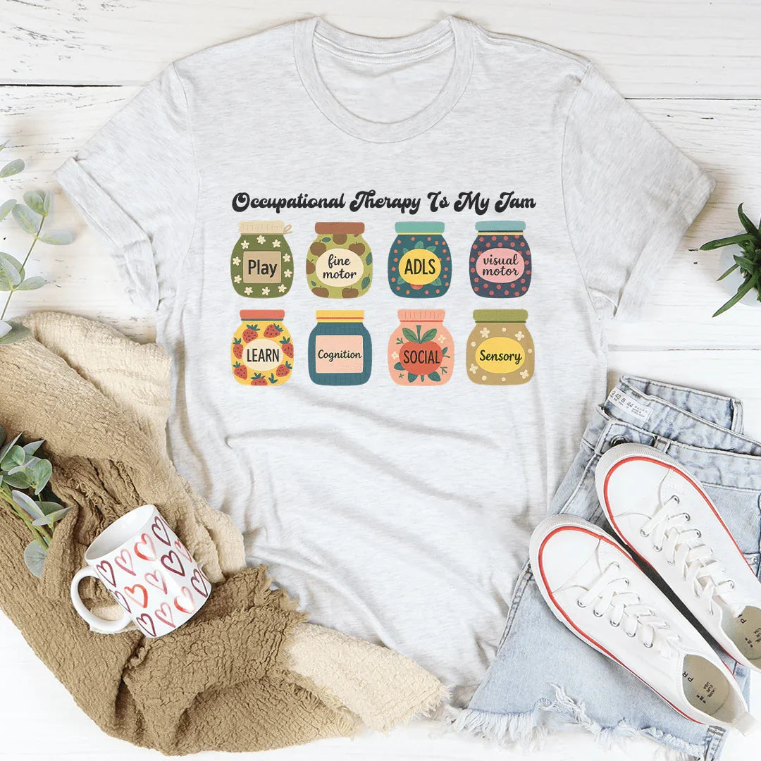 Occupational Therapy Is My Jam Tee Peachy Sunday T-Shirt