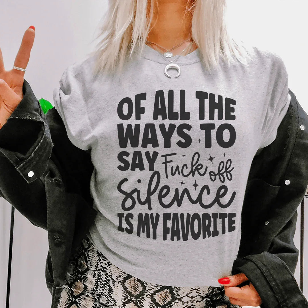 Of All The Ways To Say Tee Athletic Heather / S Peachy Sunday T-Shirt