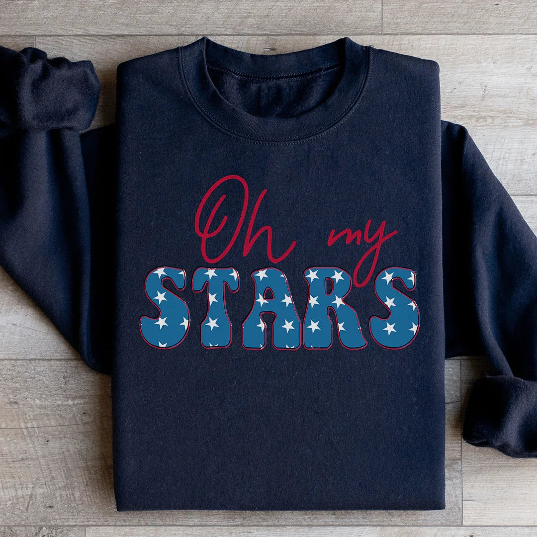 Oh My Stars Sweatshirt Black / S Peachy Sunday T-Shirt