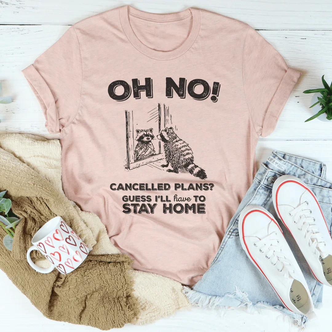 Oh No Cancelled Plans Tee Heather Prism Peach / S Peachy Sunday T-Shirt