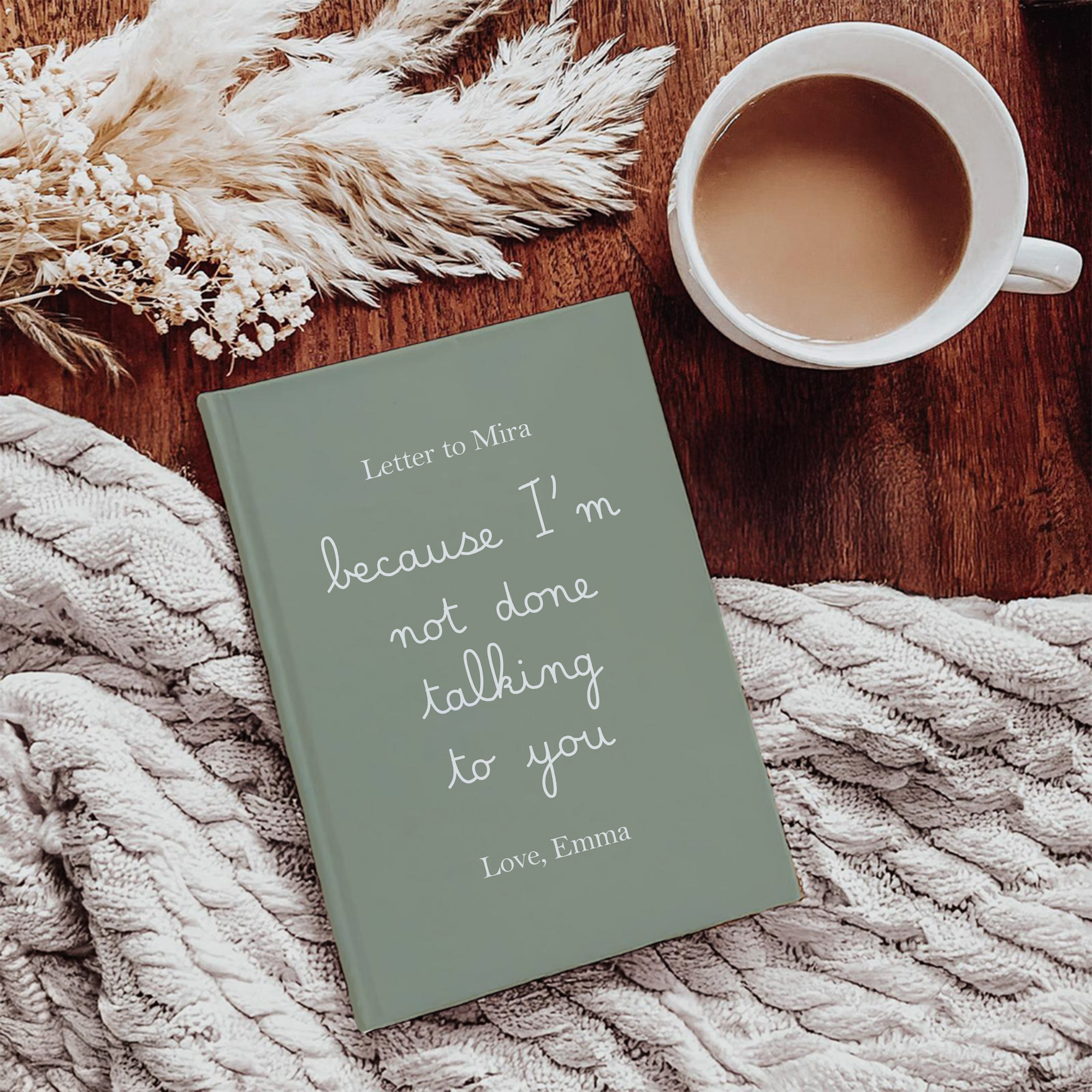 Journal personnalisé « Parce que je n’ai pas fini de te parler »