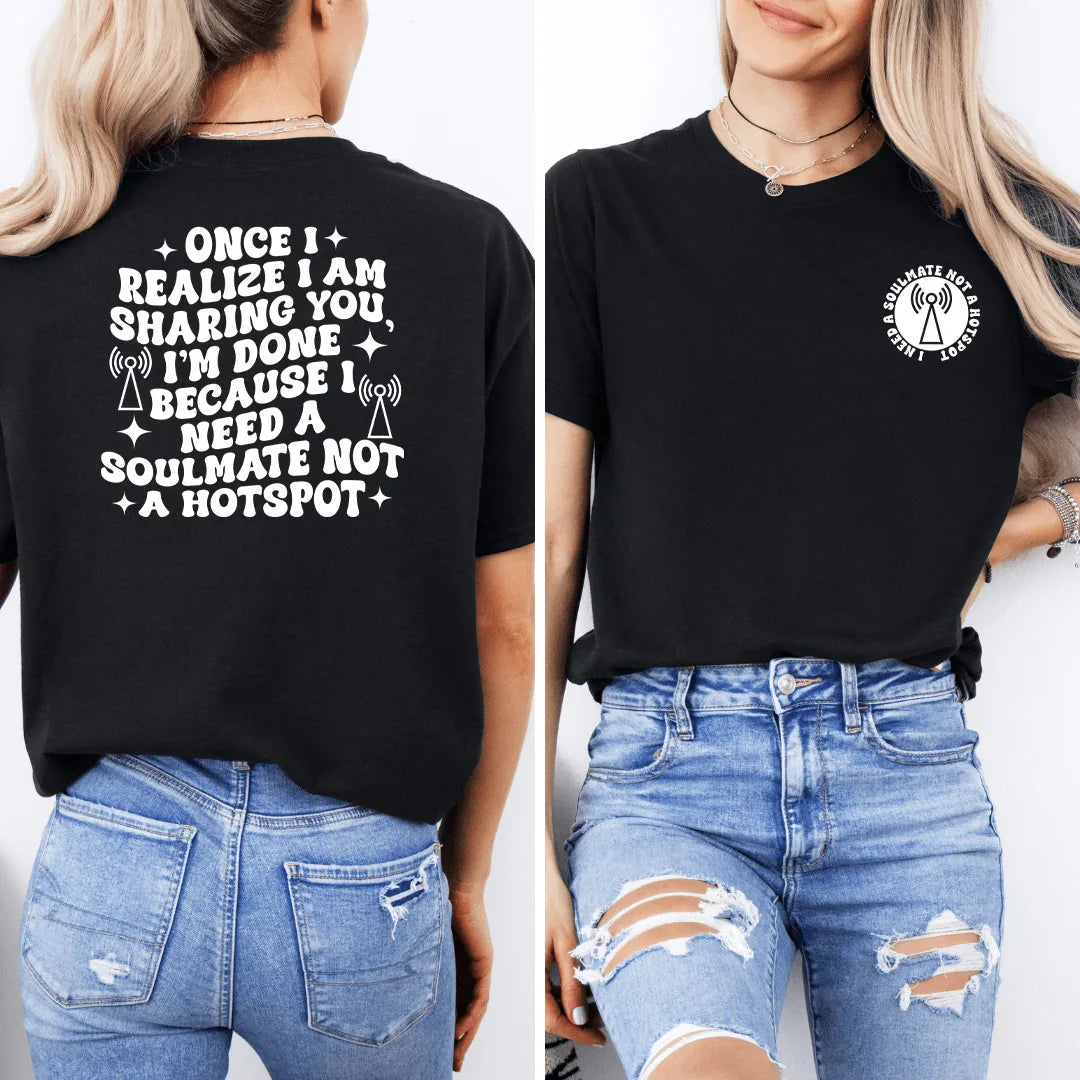 Once I Realize I Am Sharing You Tee Black Heather / S Peachy Sunday T-Shirt