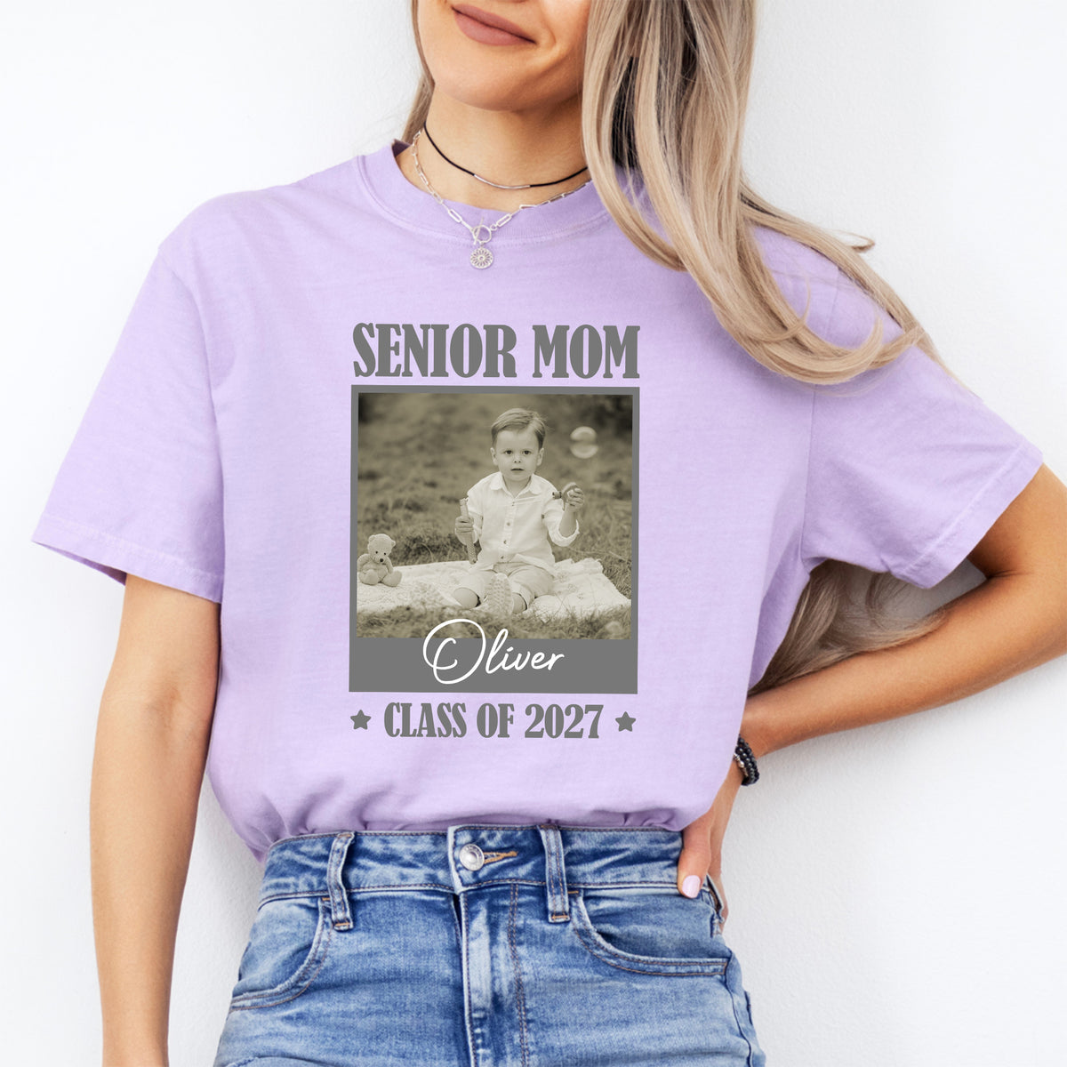 Personalized Senior Mom 2027 Tee