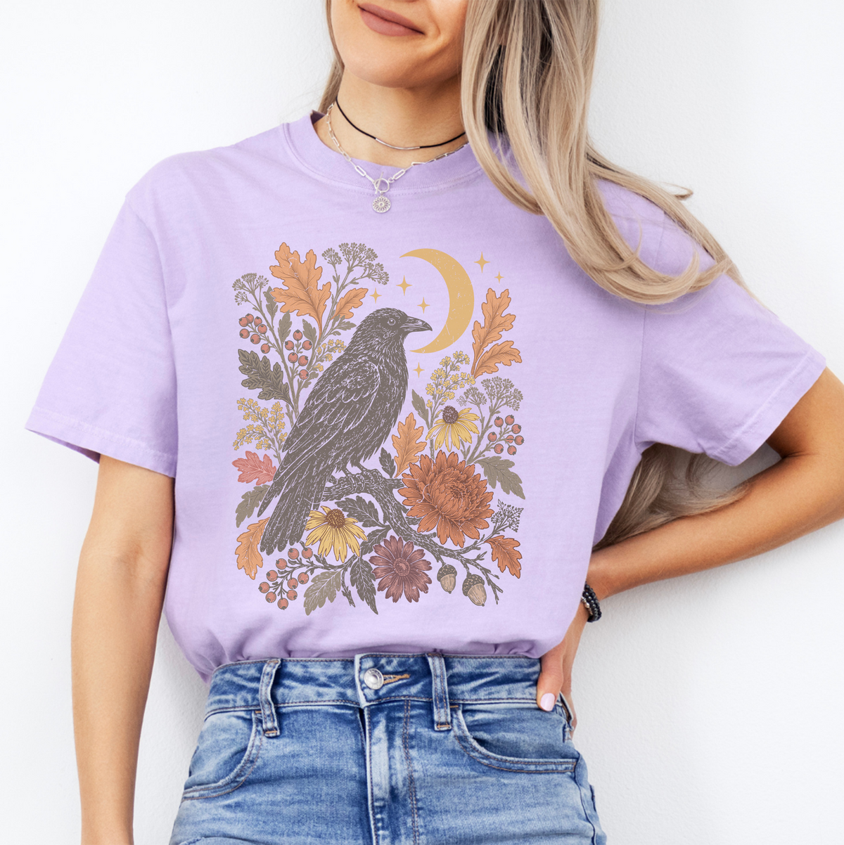 Celestial Crow Fall Tee