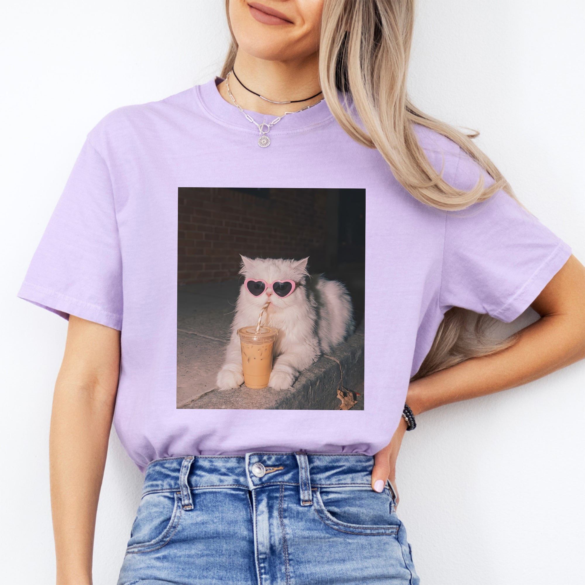 Iced Coffee Cat Tee