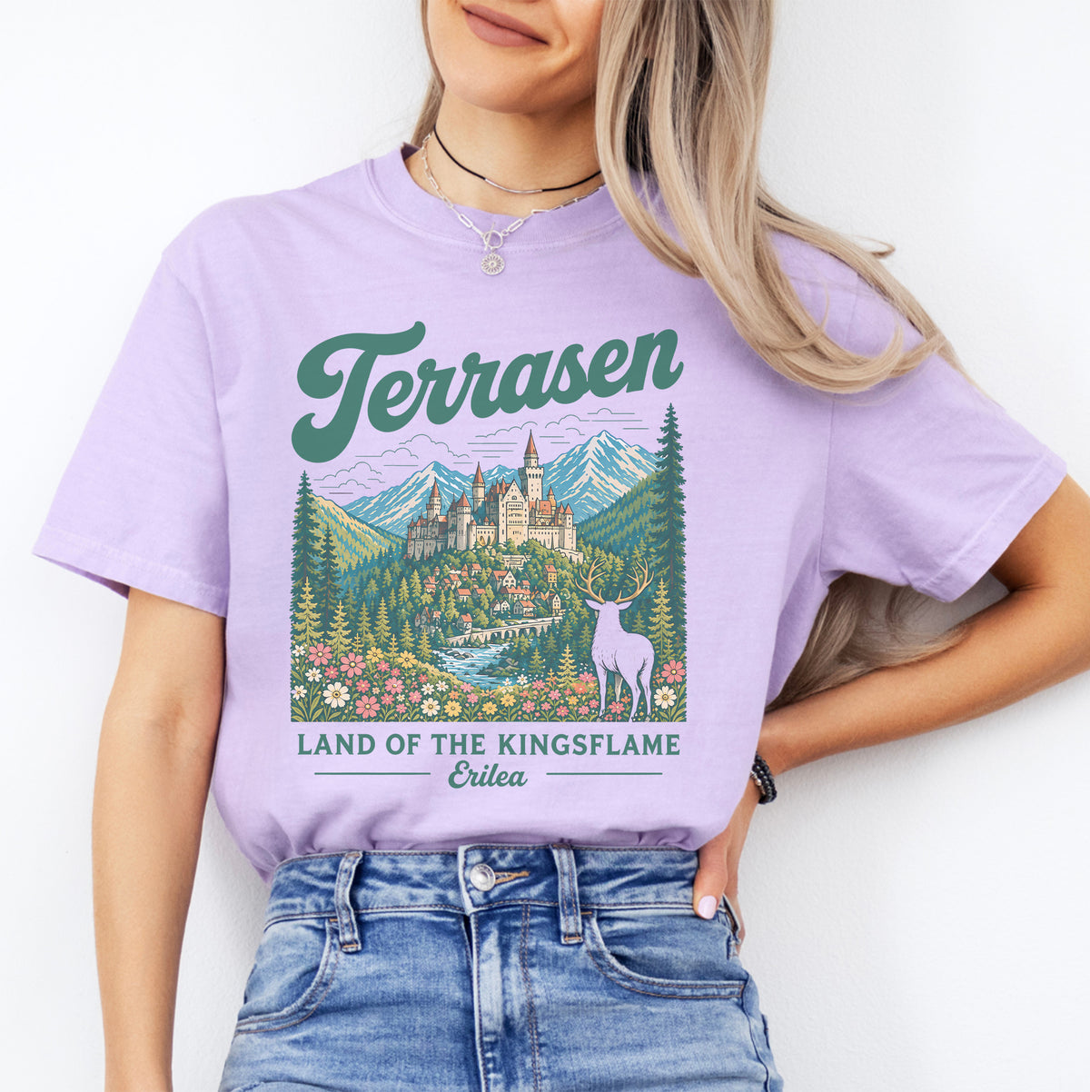 T-shirt Terrasen, terre de la flamme des rois