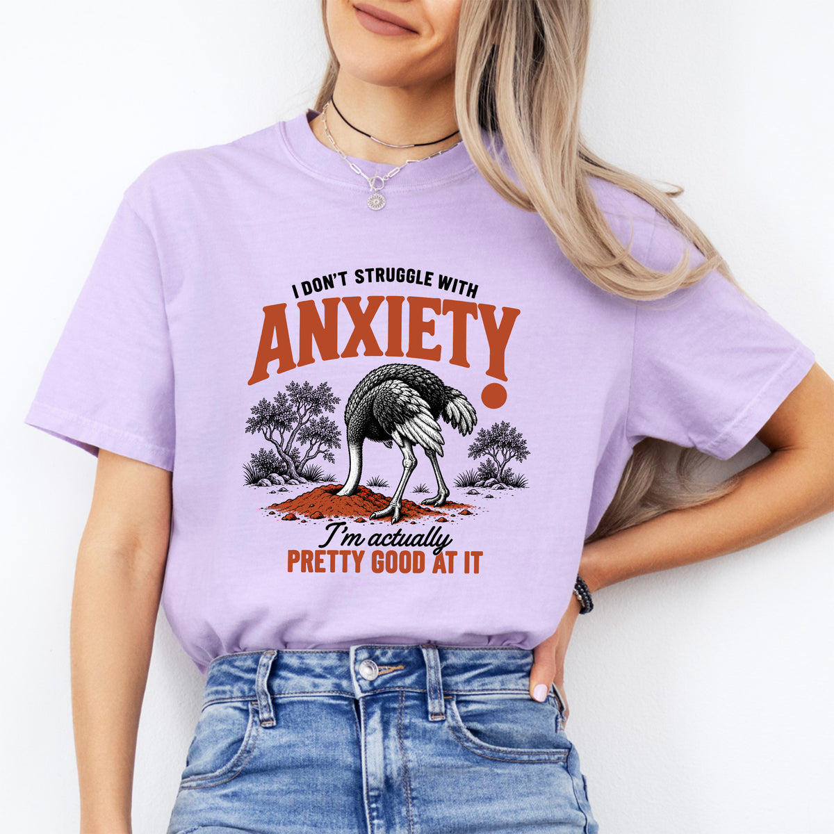 T-Shirt „Ich habe keine Probleme mit Angst“