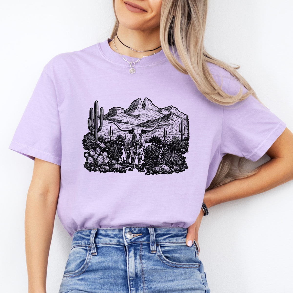 Retro-Western-T-Shirt mit Grafik