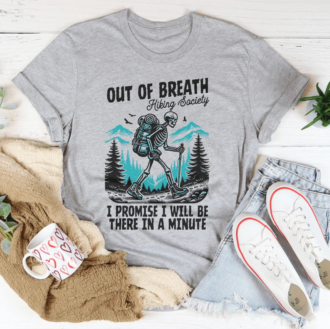 Out Of Breath Hiking Society Tee Athletic Heather / S Peachy Sunday T-Shirt