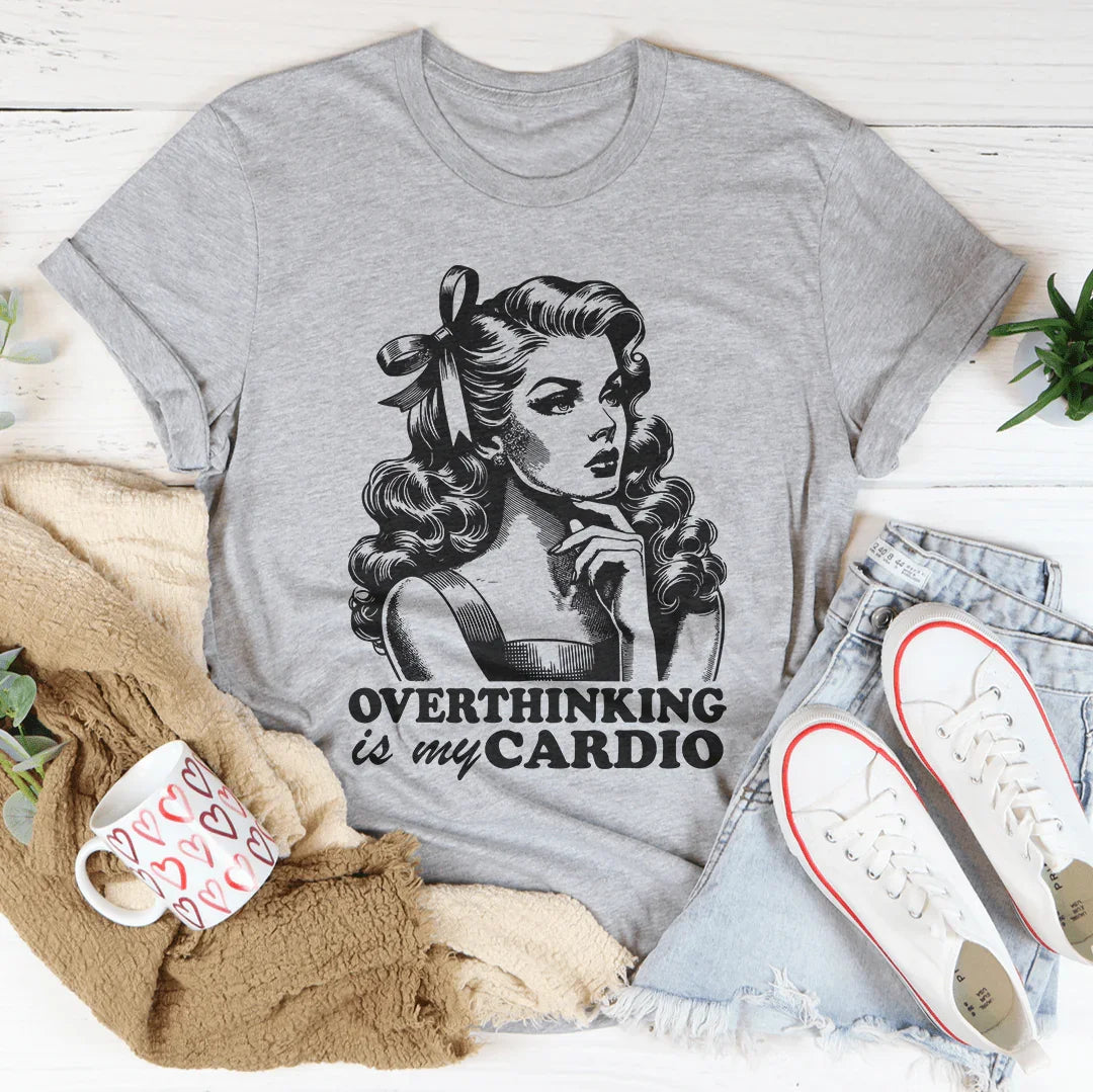 Overthinking Is My Cardio Tee Athletic Heather / S Peachy Sunday T-Shirt