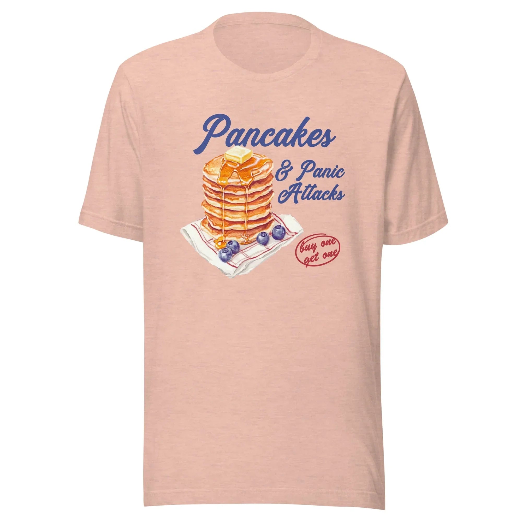 Pancakes And Panic Attacks Tee Heather Prism Peach / S Peachy Sunday T-Shirt