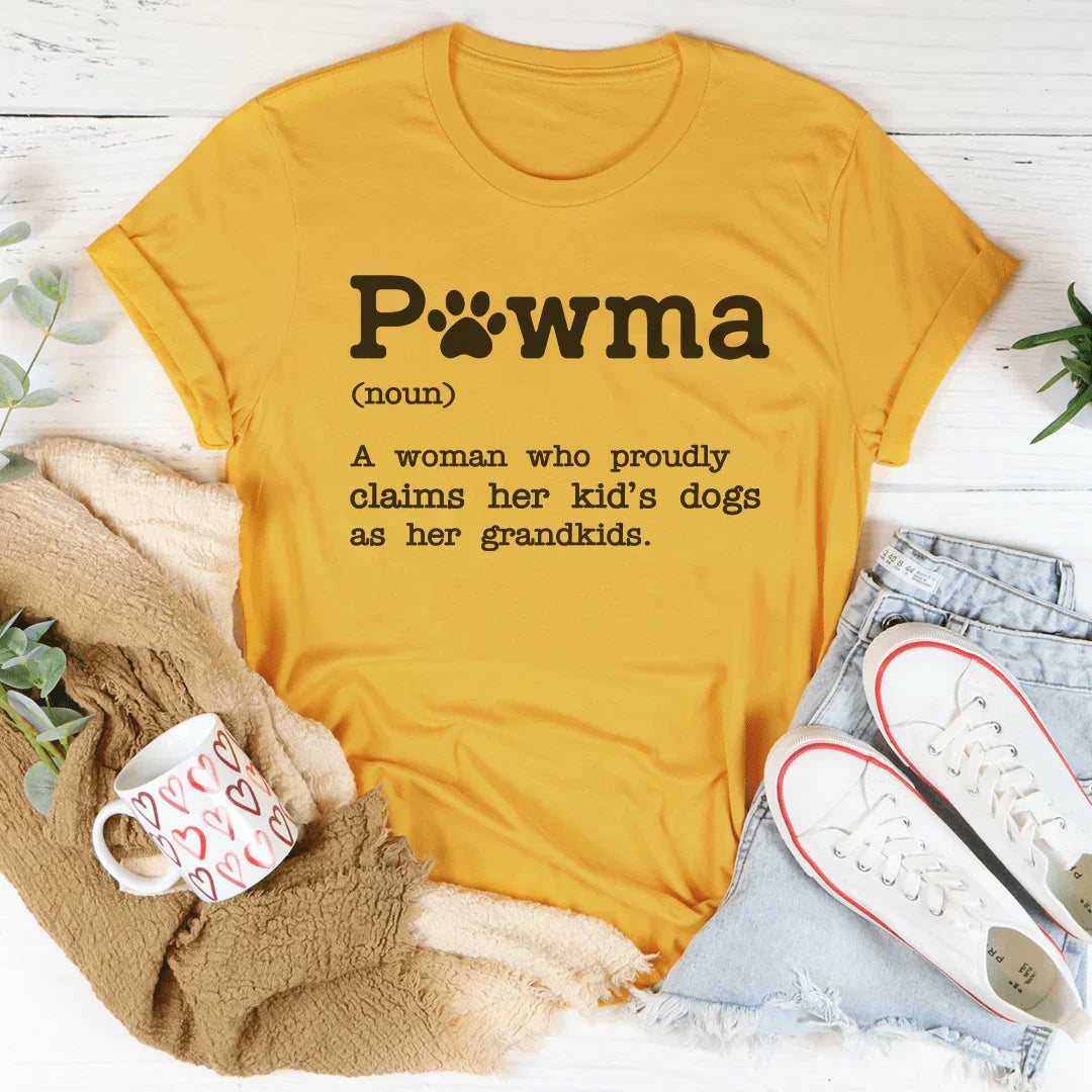 Pawma A Woman Who Proudly Tee Mustard / S Peachy Sunday T-Shirt