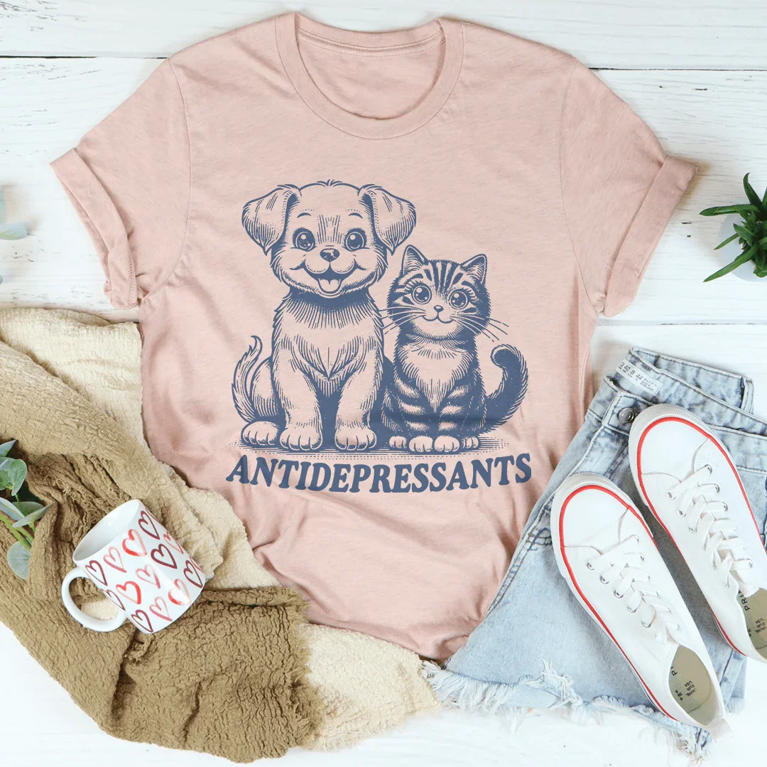 Pawsitive Vibes Tee Heather Prism Peach / S Peachy Sunday T-Shirt