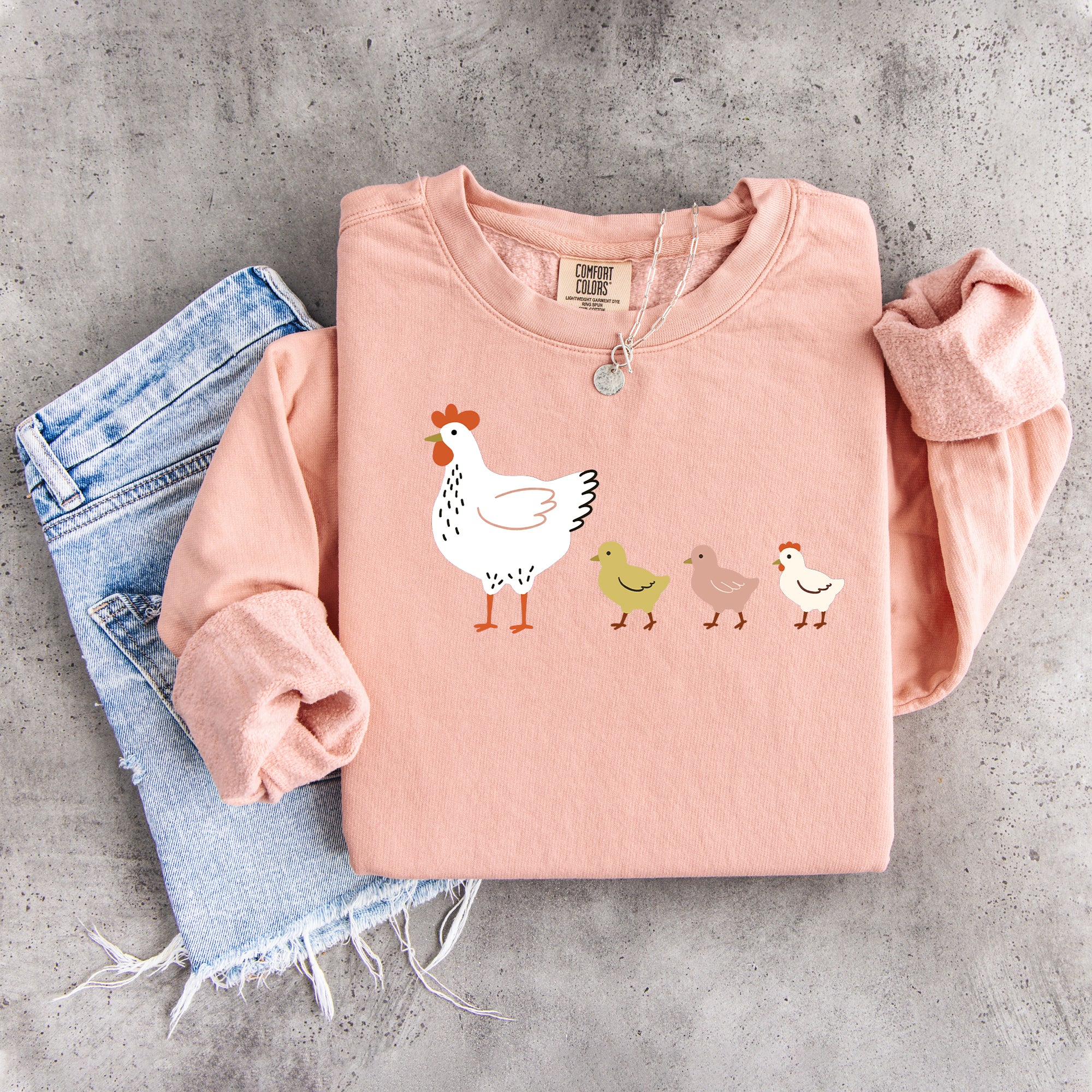 Niedliches Küken- und Hühner-Sweatshirt