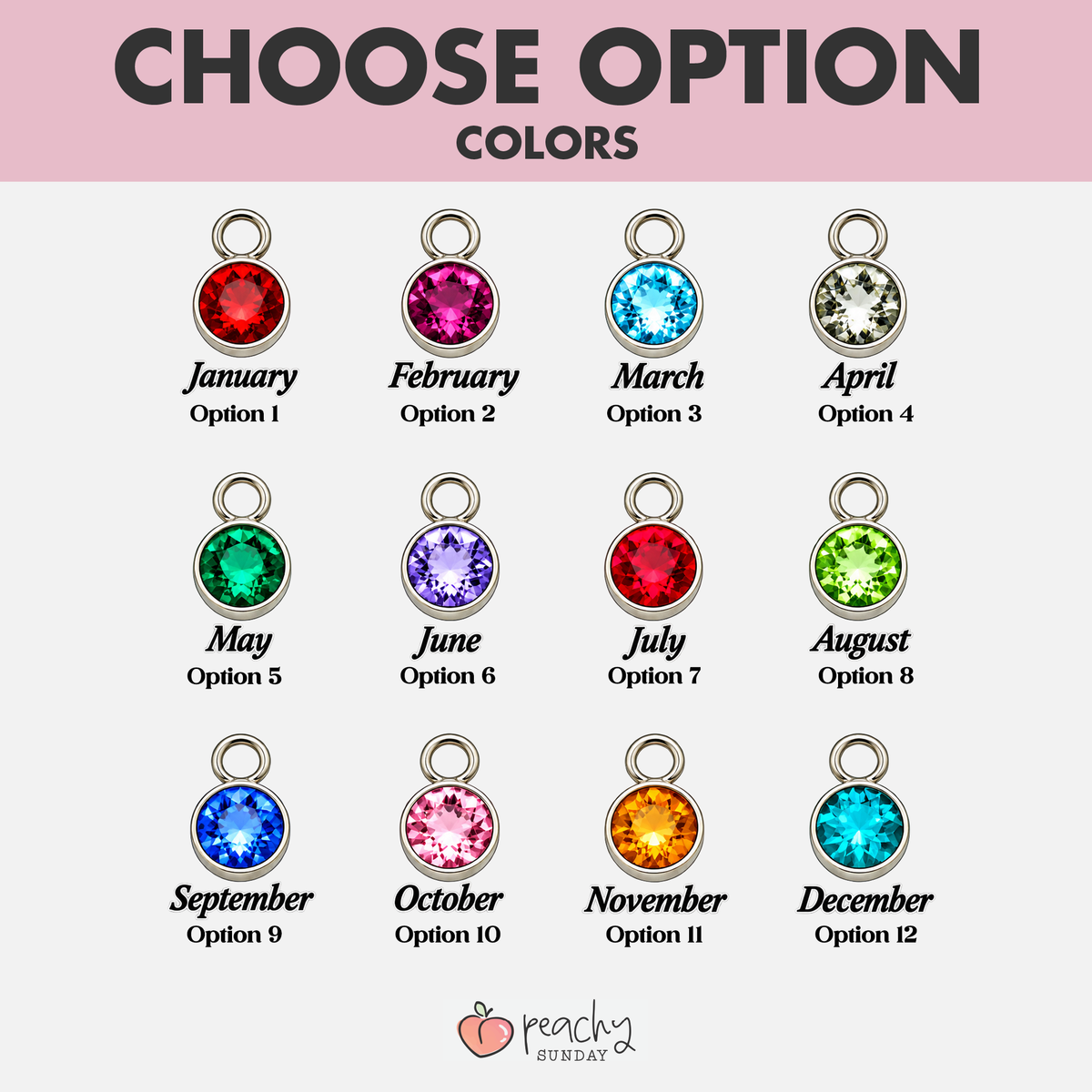 Personalized Name And Birthstone Necklace