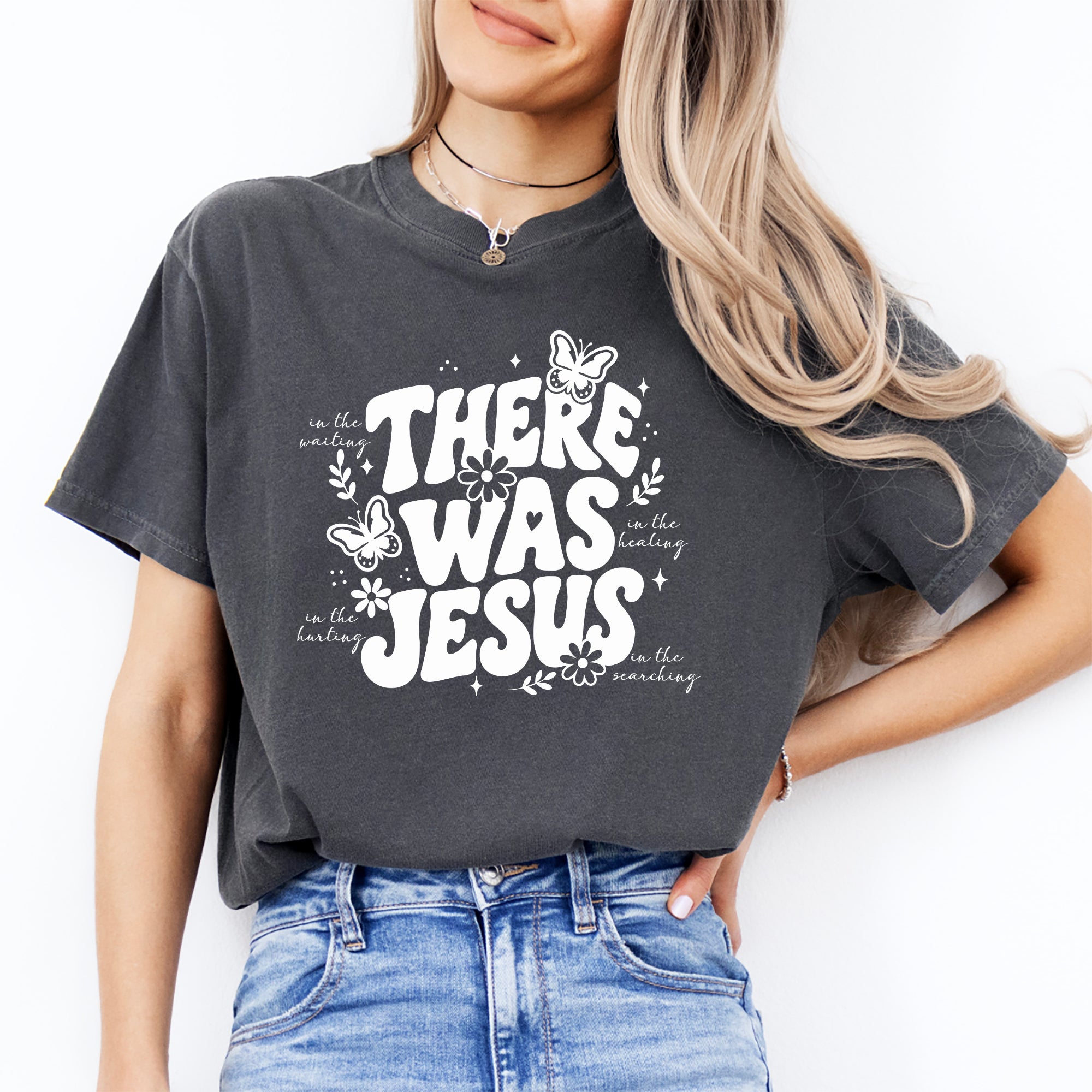 Retro-T-Shirt „There Was Jesus“