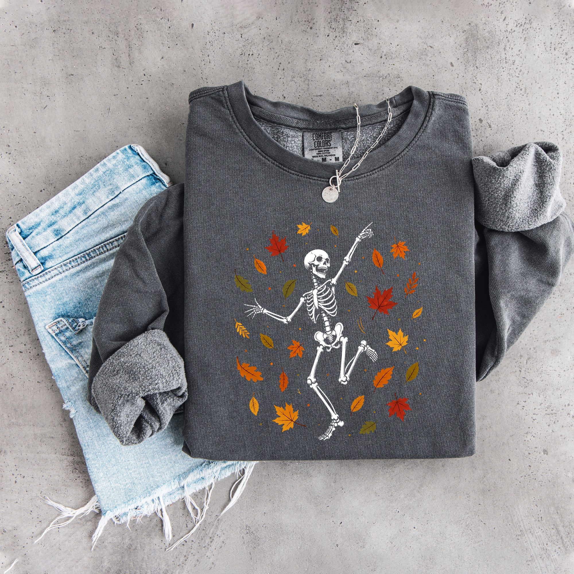 Skeleton Dancing Fall Sweatshirt