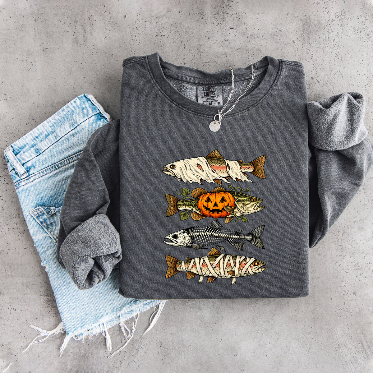 Sudadera de peces de Halloween