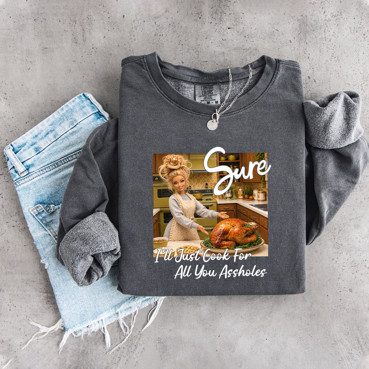 Sudadera «Solo cocinaré para ustedes, idiotas»
