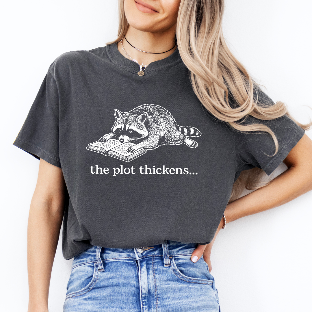 The Plot Thickens Bookish Rocoon Tee