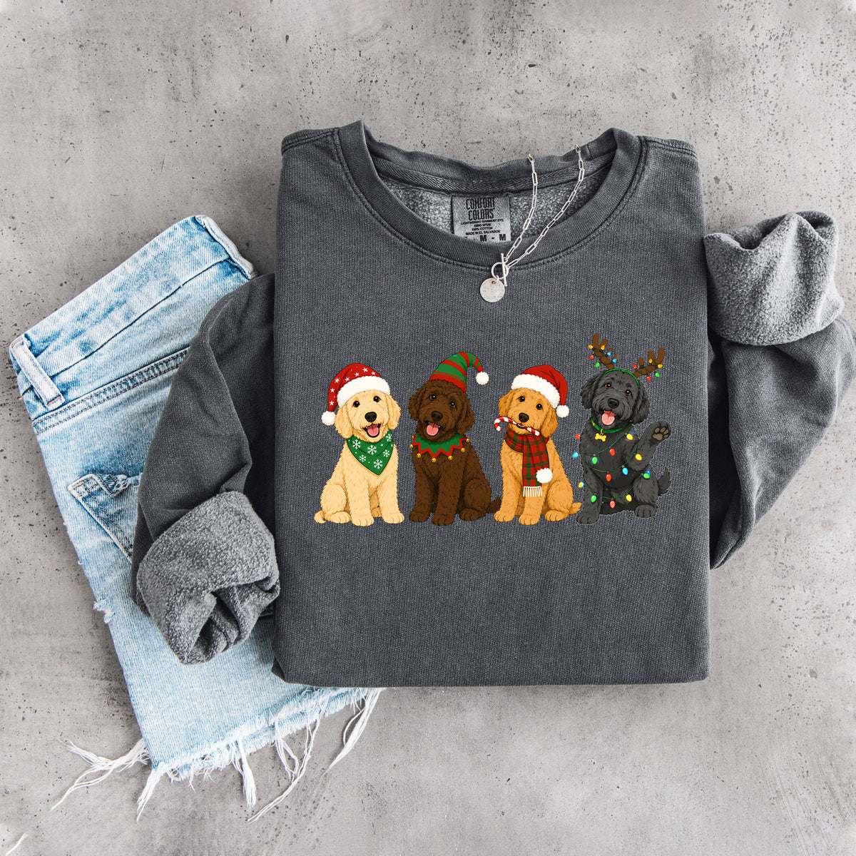 Golden Doodle Christmas Sweatshirt