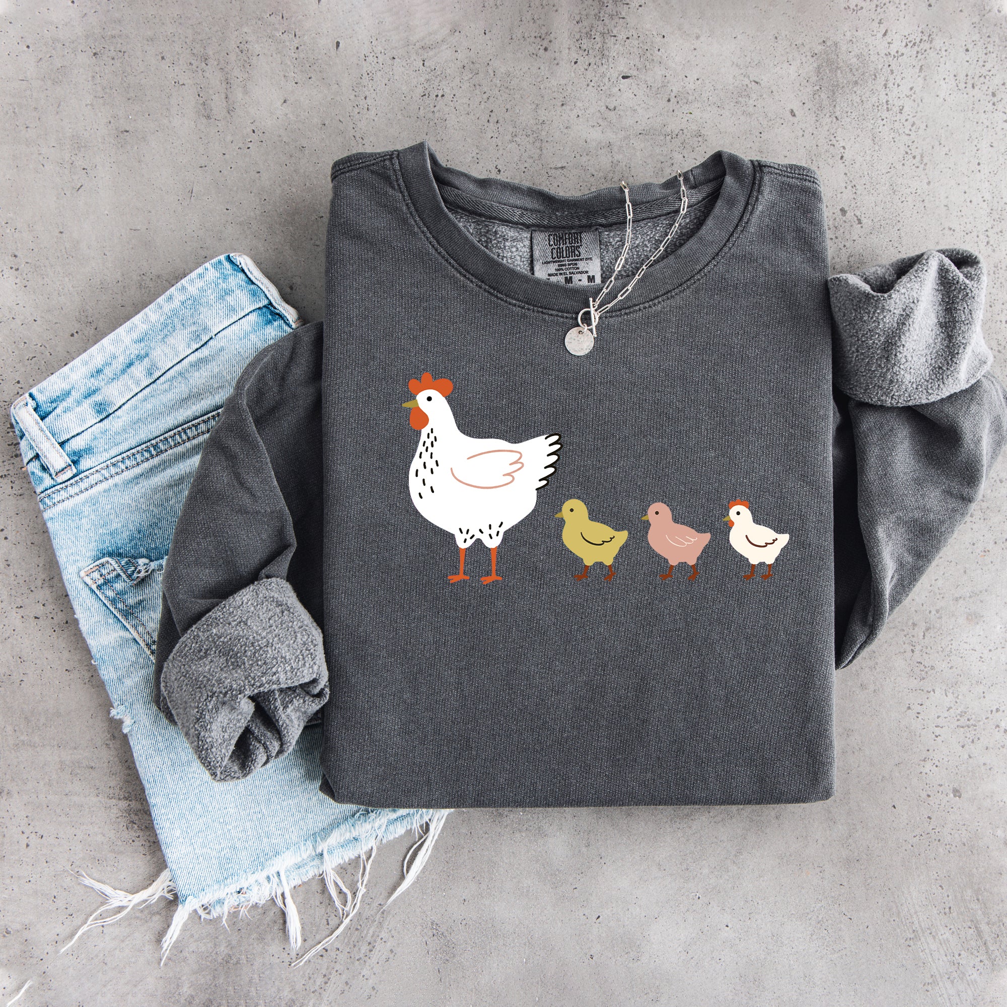 Niedliches Küken- und Hühner-Sweatshirt
