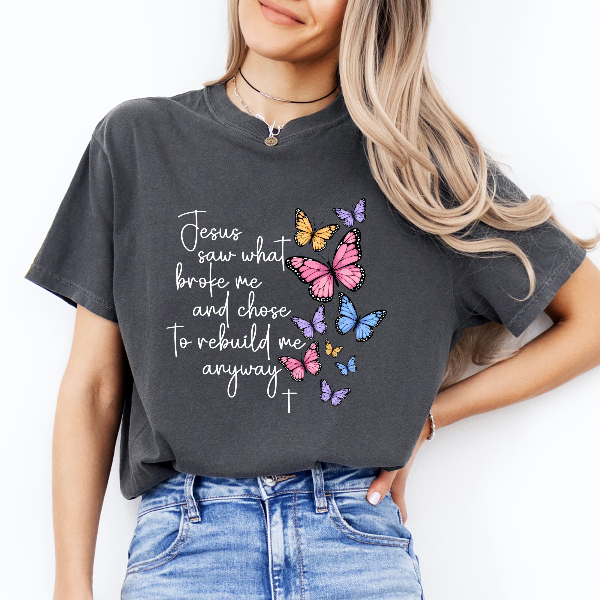 T-Shirt „Gott sah, was mich zerbrochen hat“