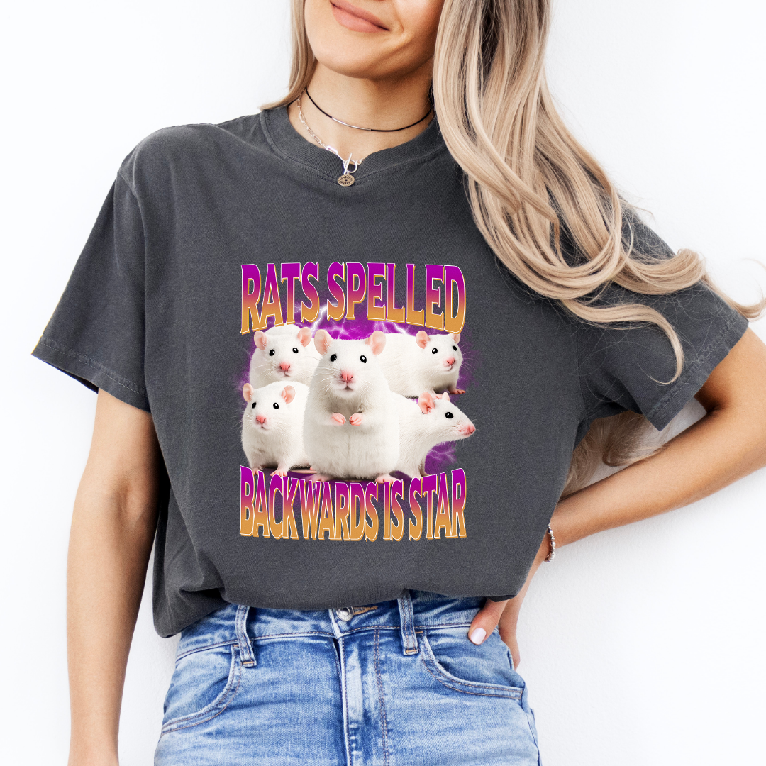Rats Spelled Backwards Is Star Tee