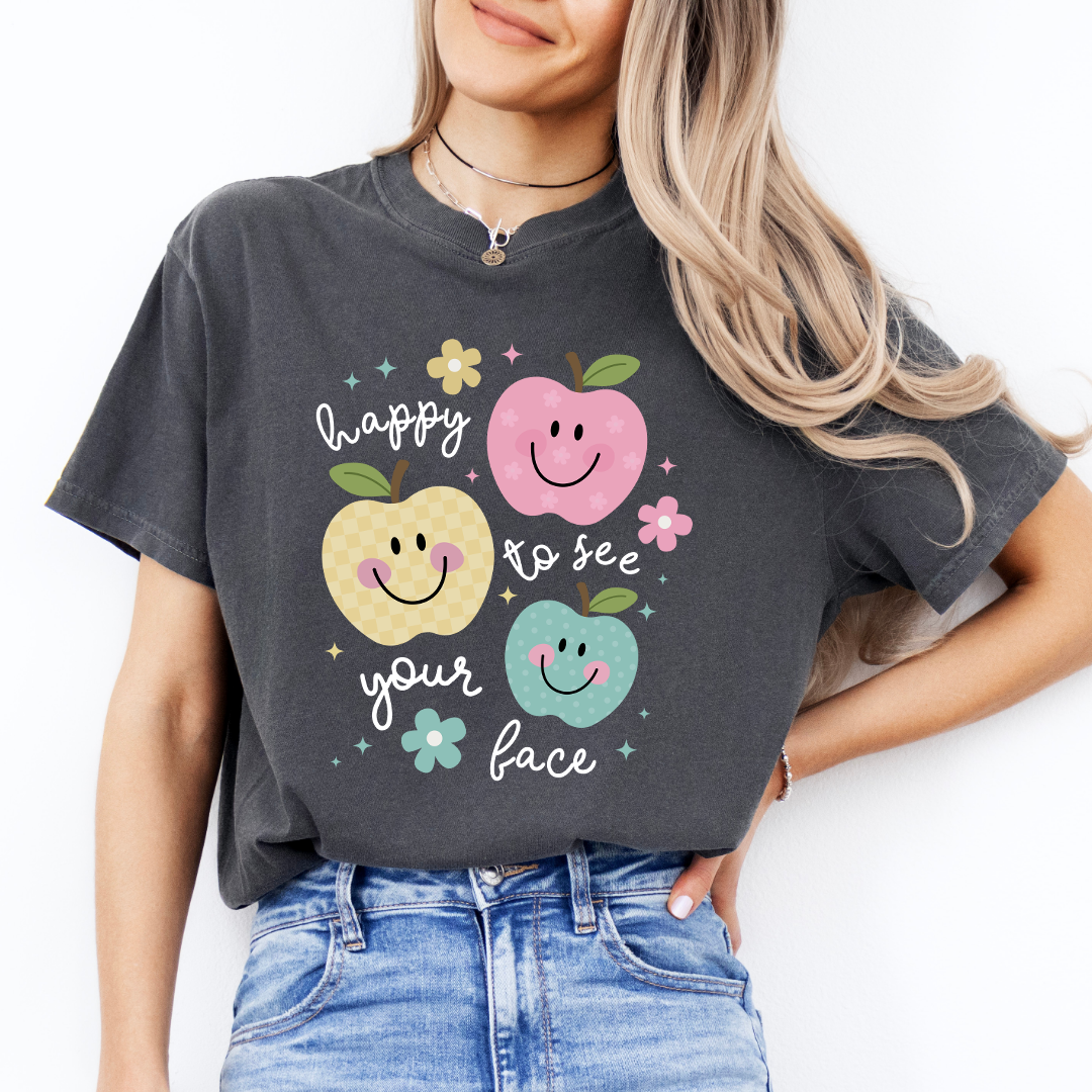 Happy To See Your Face Back To School Tee