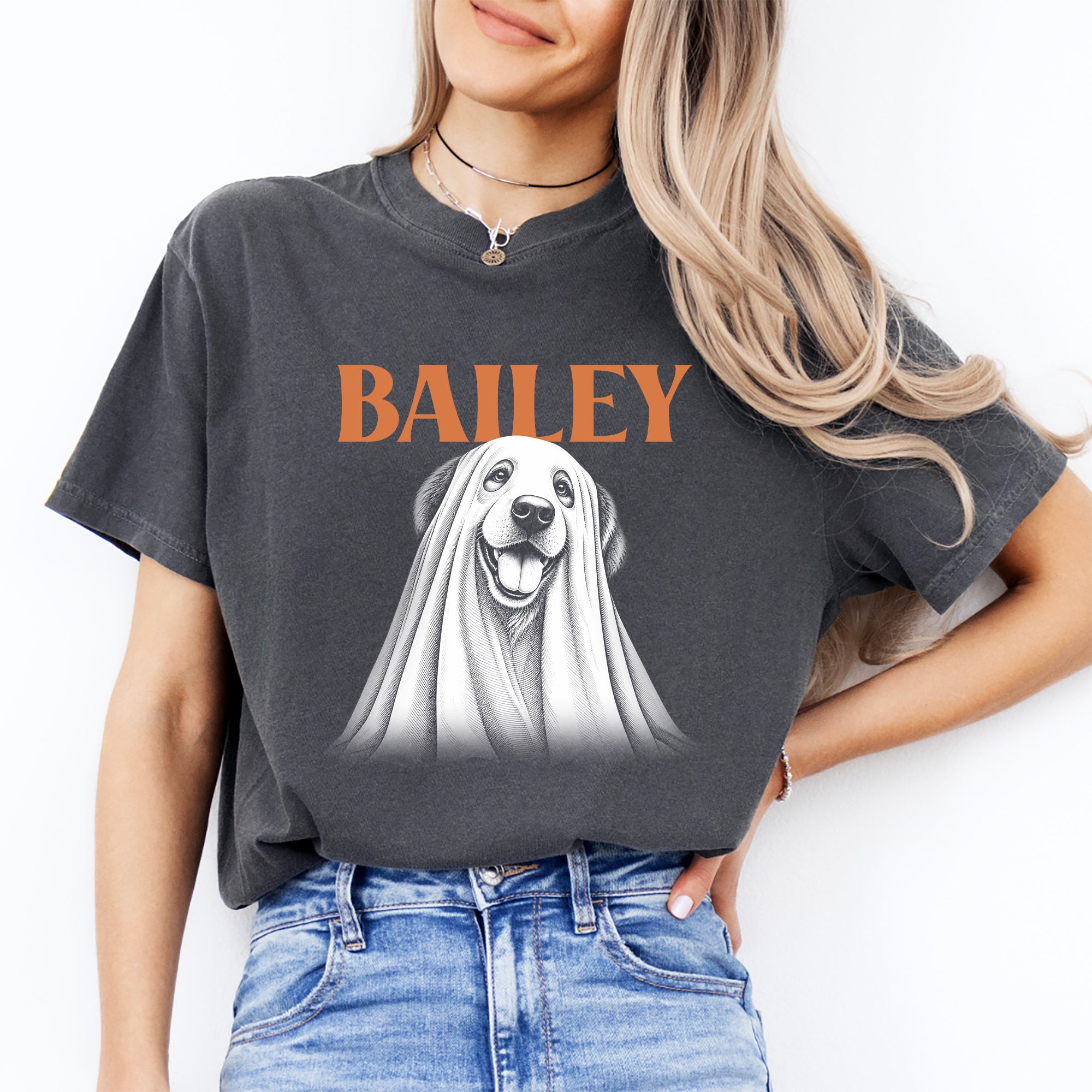 Personalisierbares Halloween-T-Shirt für Hunde